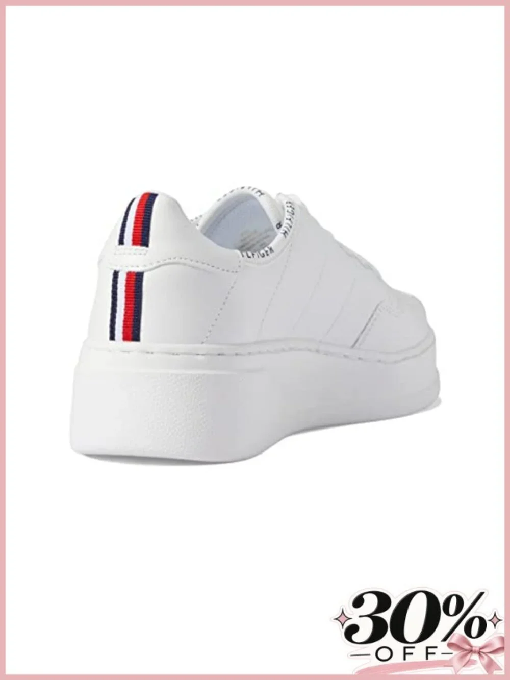 Tommy Hilfiger Grazie Low Platform Sneakers Lace Up Casual